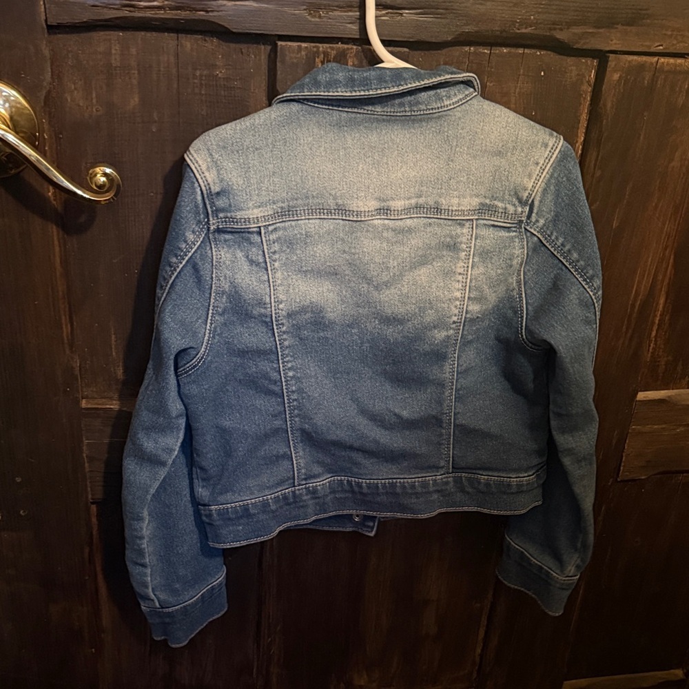 Kids Denim Jacket in Classic Blue - Picture 3 of 3